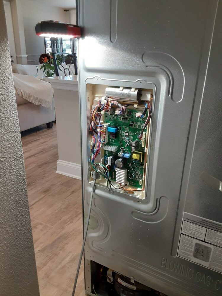appliance repair refrigerator repair repalced bad control board cherry lake way heathrow fl 32746
