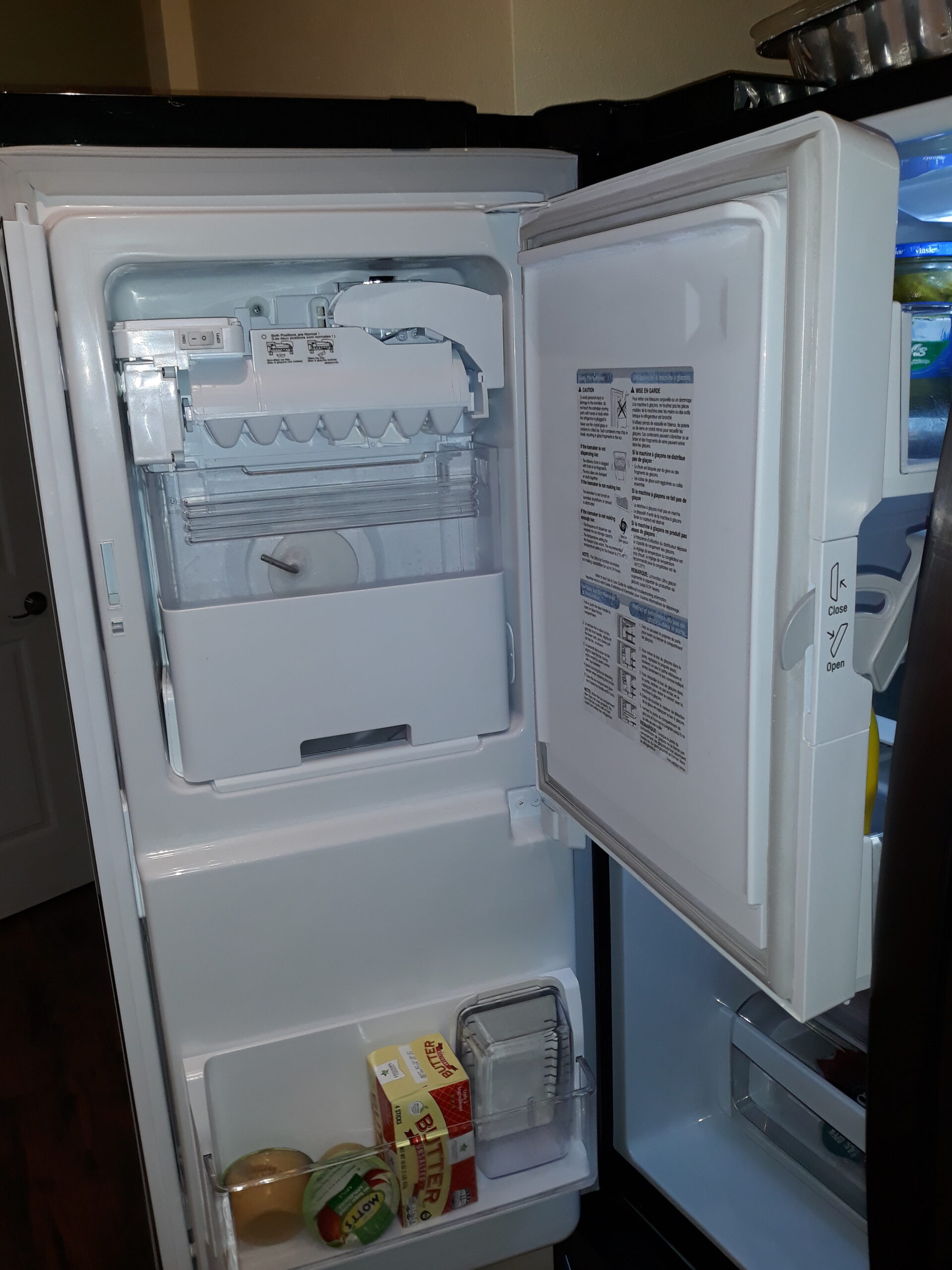 appliance repair refrigerator repair replacement of the ice maker assembly due to hard water calcium deposits w church st orlovista orlando fl 32835