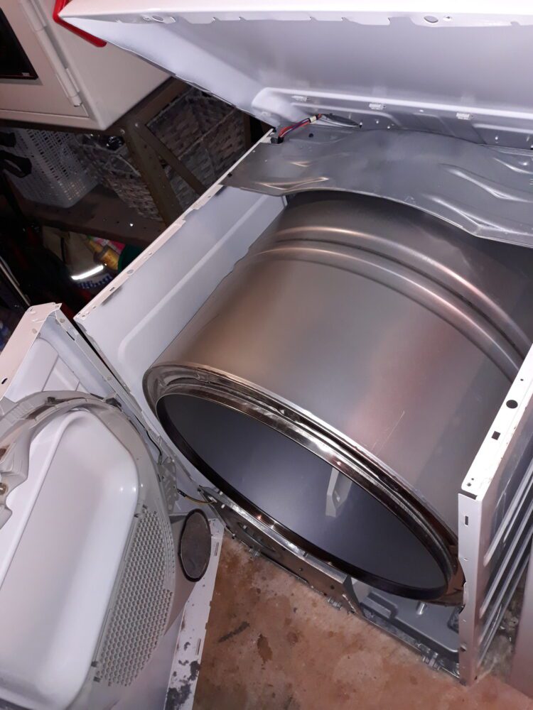 appliance repair dryer repair repair required the replacement of the broken drum belt and a new tumbler rain forest lane minneola fl 34715