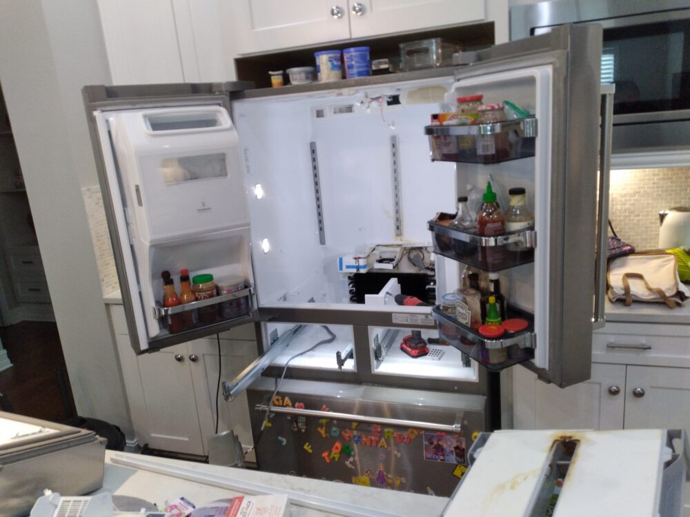 appliance repair refrigerator repair drain line clogged causing water to leak henry st kissimmee fl 34741