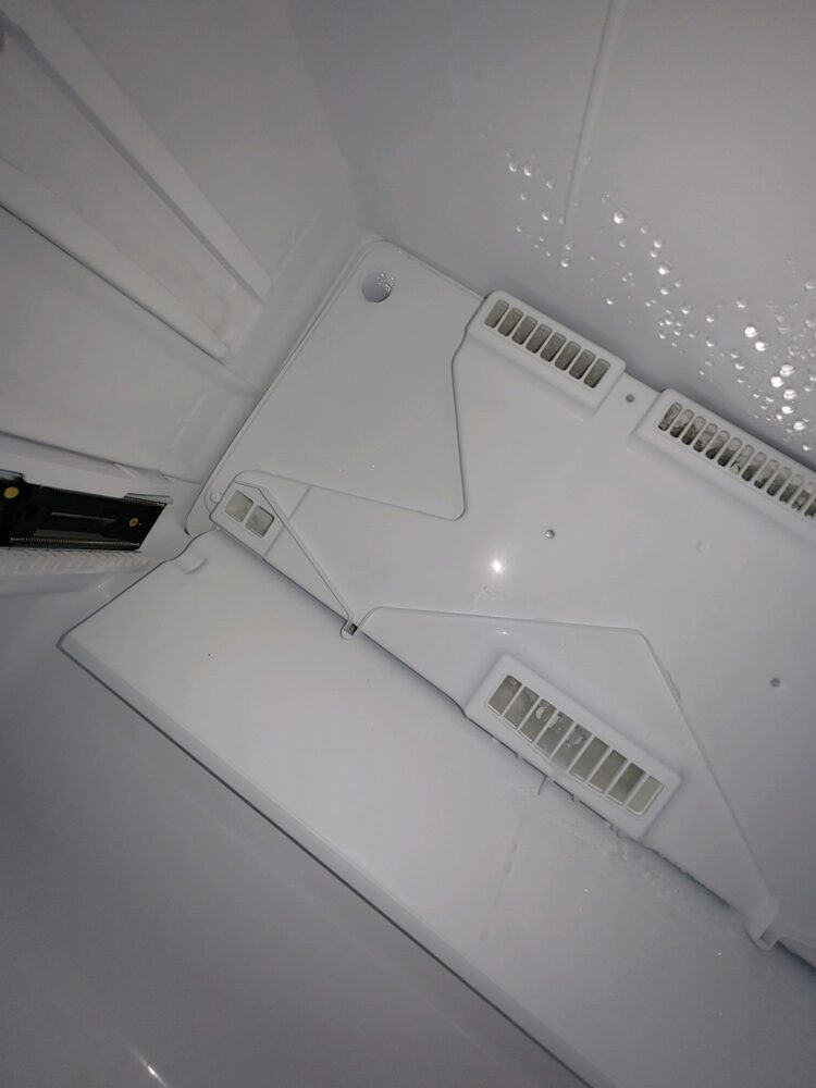 appliance repair refrigerator  repair whirlpool refrigerator ice build up causing freezer fan to scrape ice and make noise 10th street clermont fl 34711