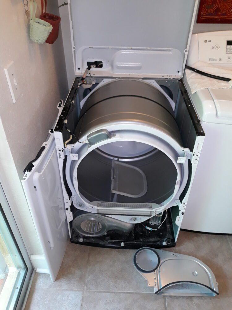 appliance repair dryer repair install new belt and idler pulley assembly darden avenue belle isle fl 32812