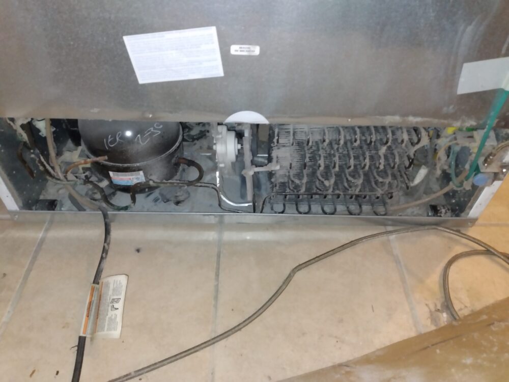 appliance repair refrigerator repair clogged drain and dirty condensor aragon st holly hill fl 32117