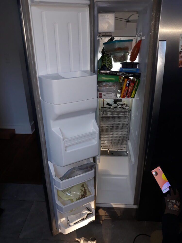 appliance repair refrigerator repair repaired by defrosting and cleaning the drain line windy bluff dr minneola fl 34715