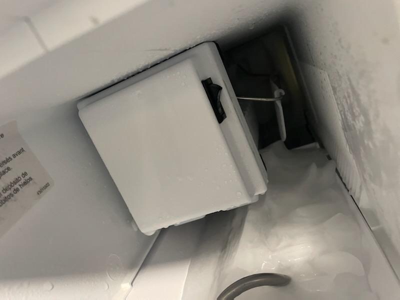 appliance repair refrigerator repair ice maker is leak water into bin and is freezing over jamming every thing on ice maker giddings street mango seffner fl 33584