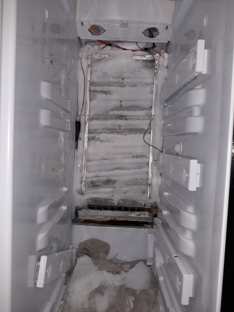 appliance repair refrigerator repair repaired by replacement of the broken defrost heater assembly and bad thermal limit switch n st cloud ave valrico fl 33594