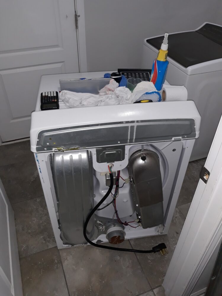 appliance repair dryer repair replacement of the bad safety thermostat switch deedra circle port richey fl 34668