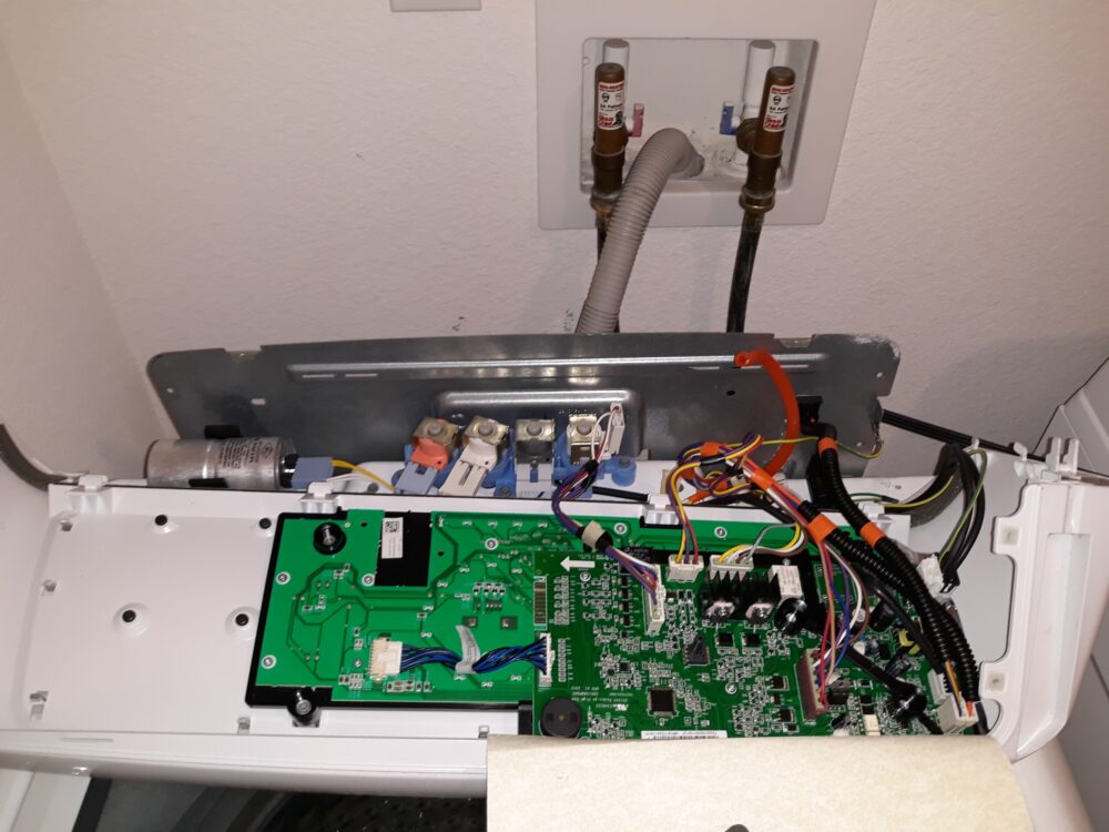 appliance repair washer repair repair require replacement of the failed drain pump motor assembly and the main control board that is shorted meadowbrook lane new port richey fl 34653