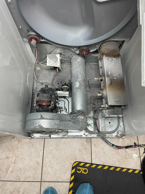 appliance repair dryer repair electric dryer lint clean up and pulley replacement bath club concourse north redington beach fl 33708