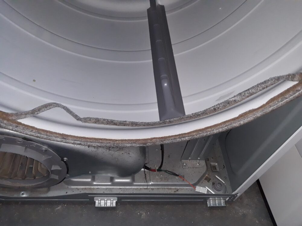 appliance repair dryer repair repair required replacement of the drum assembly as the felt seal is factory installed to the drum 55th street pinellas park fl 33781