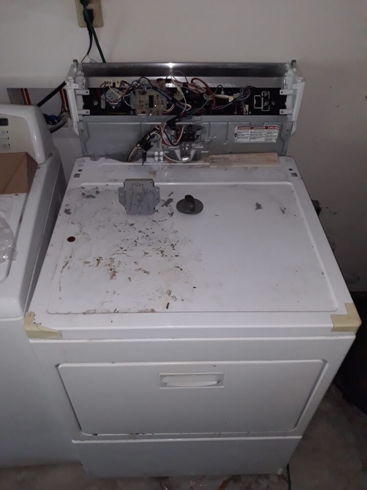appliance repair dryer repair repair required replacement of the failed timer with a new part 23rd st sw largo fl 33770