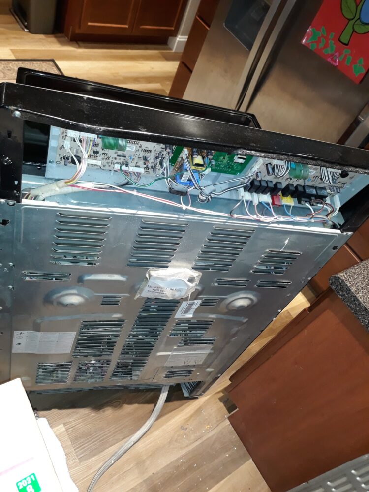 appliance repair stove repair repaired by replacing the damaged control panel frame and back panel with new parts shetter avenue jacksonville beach fl 32250