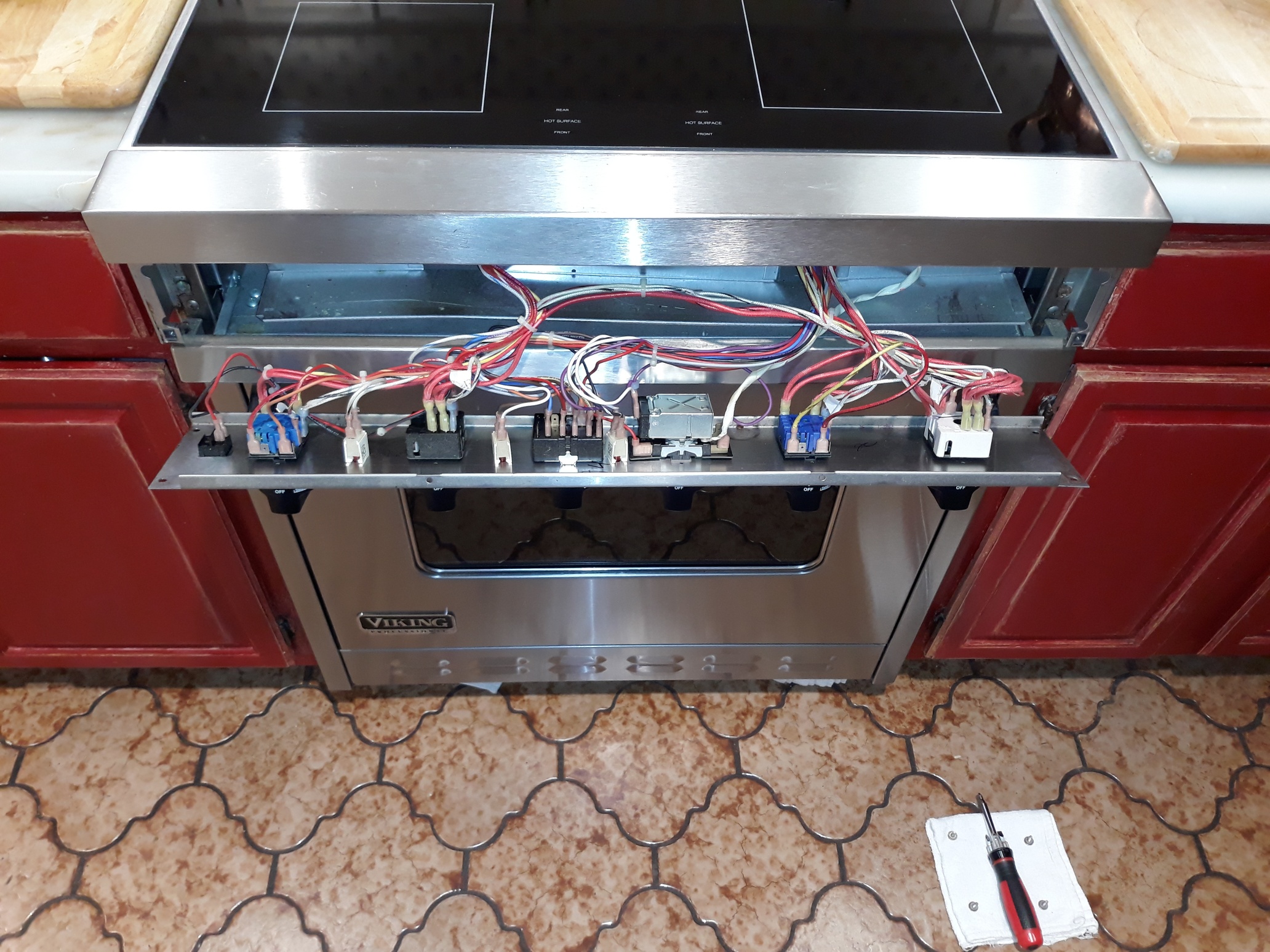 appliance repair cooktop repair repair require replacement of the control switches due to ware and age brookline cir sumterville fl 33585