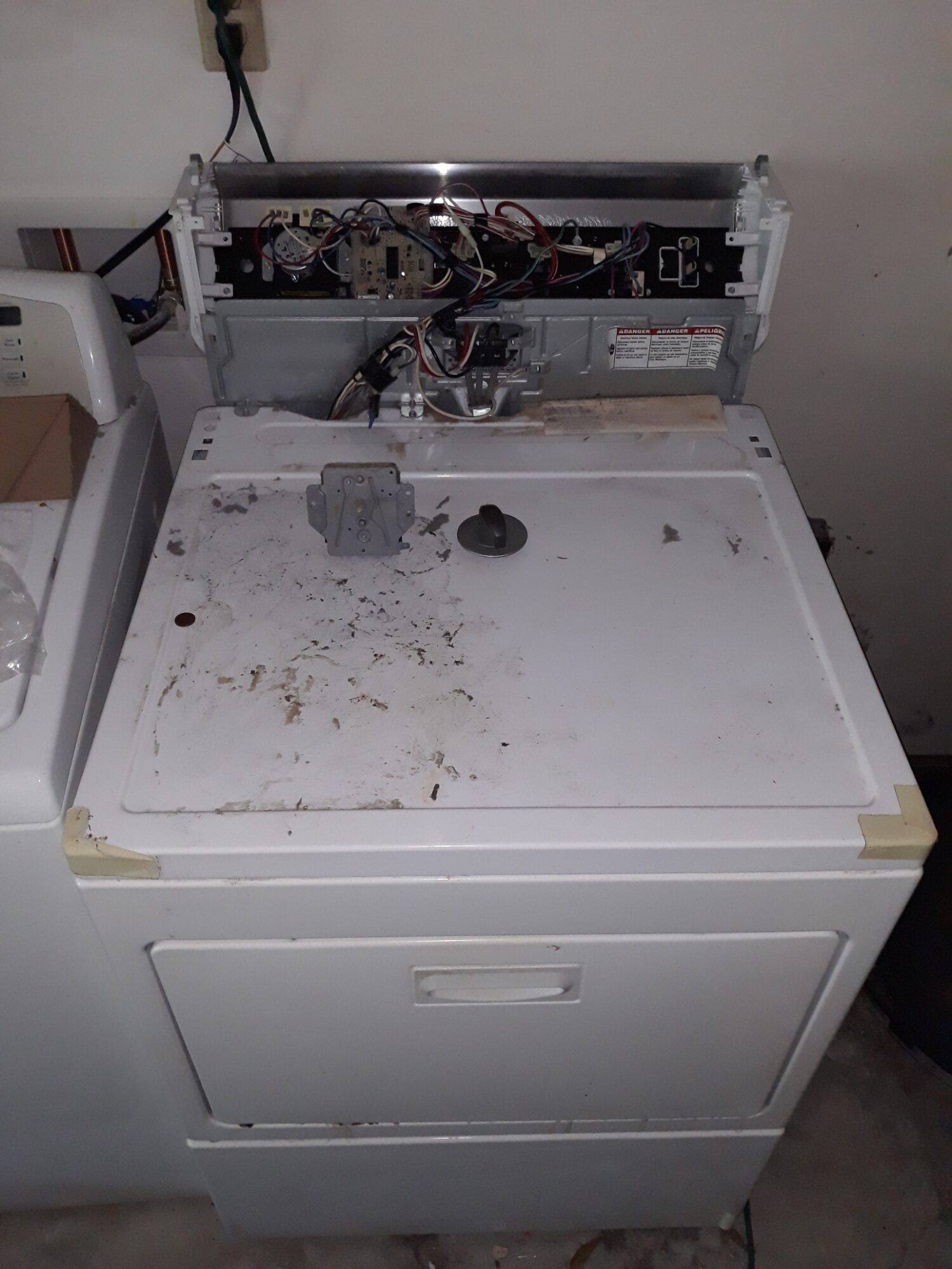 appliance repair dryer repair repair required replacement of the failed timer with a new part plaza atlantic beach fl 32233