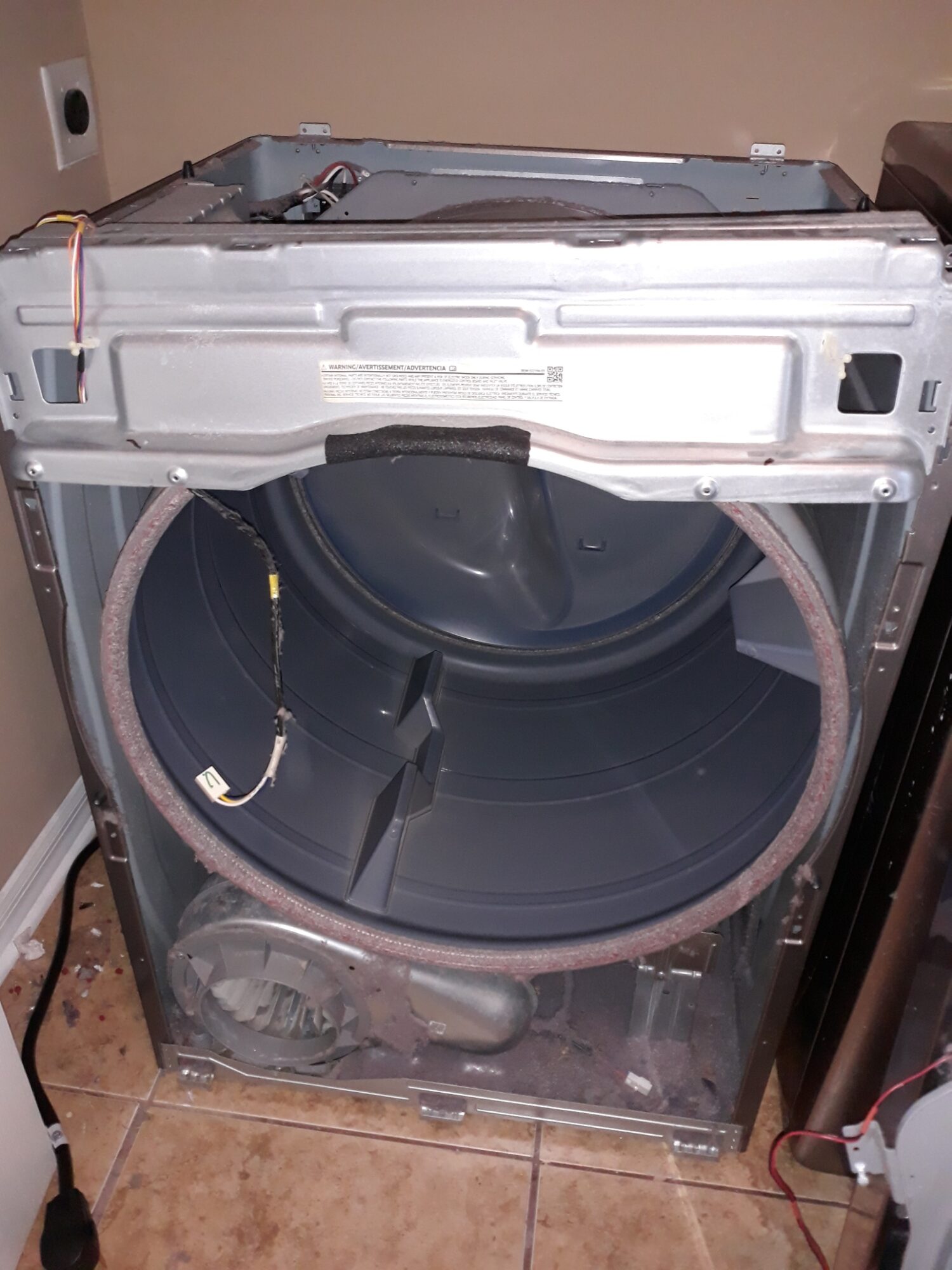 appliance repair dryer repair repaired by replacement of the failed heating element and internal cleaning of the excessive lint buildup e golf links ave eustis fl 32726