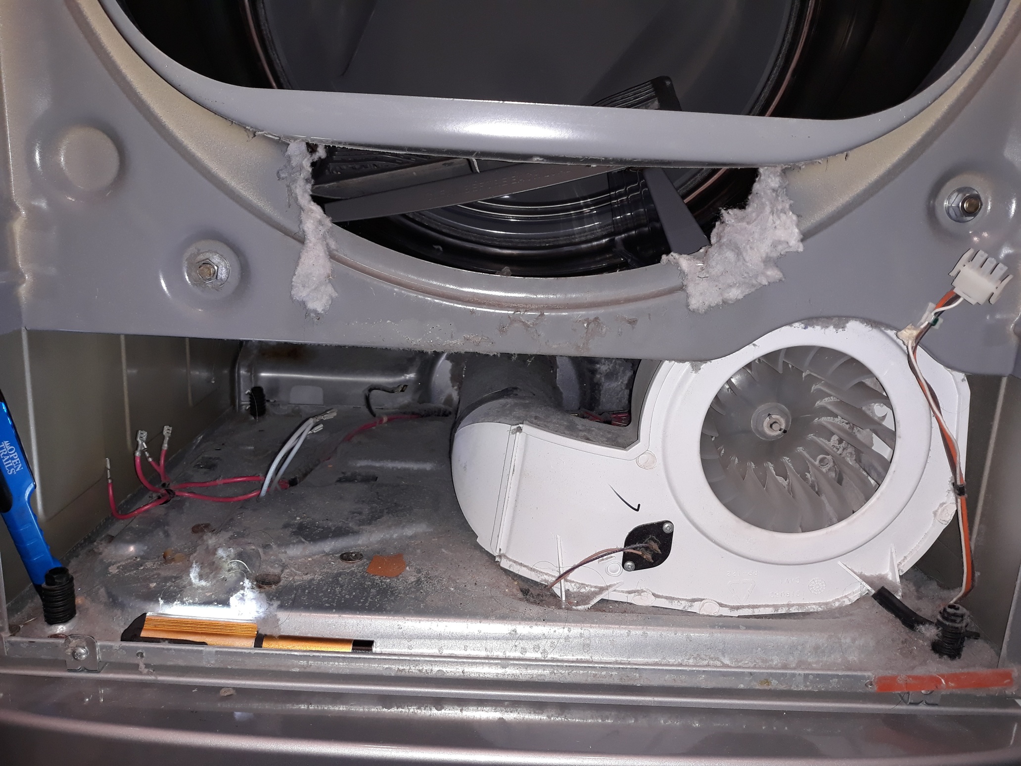 appliance repair dryer repair repaired by replacement of the failed heating element with a new part palmetto ave okahumpka fl 34762