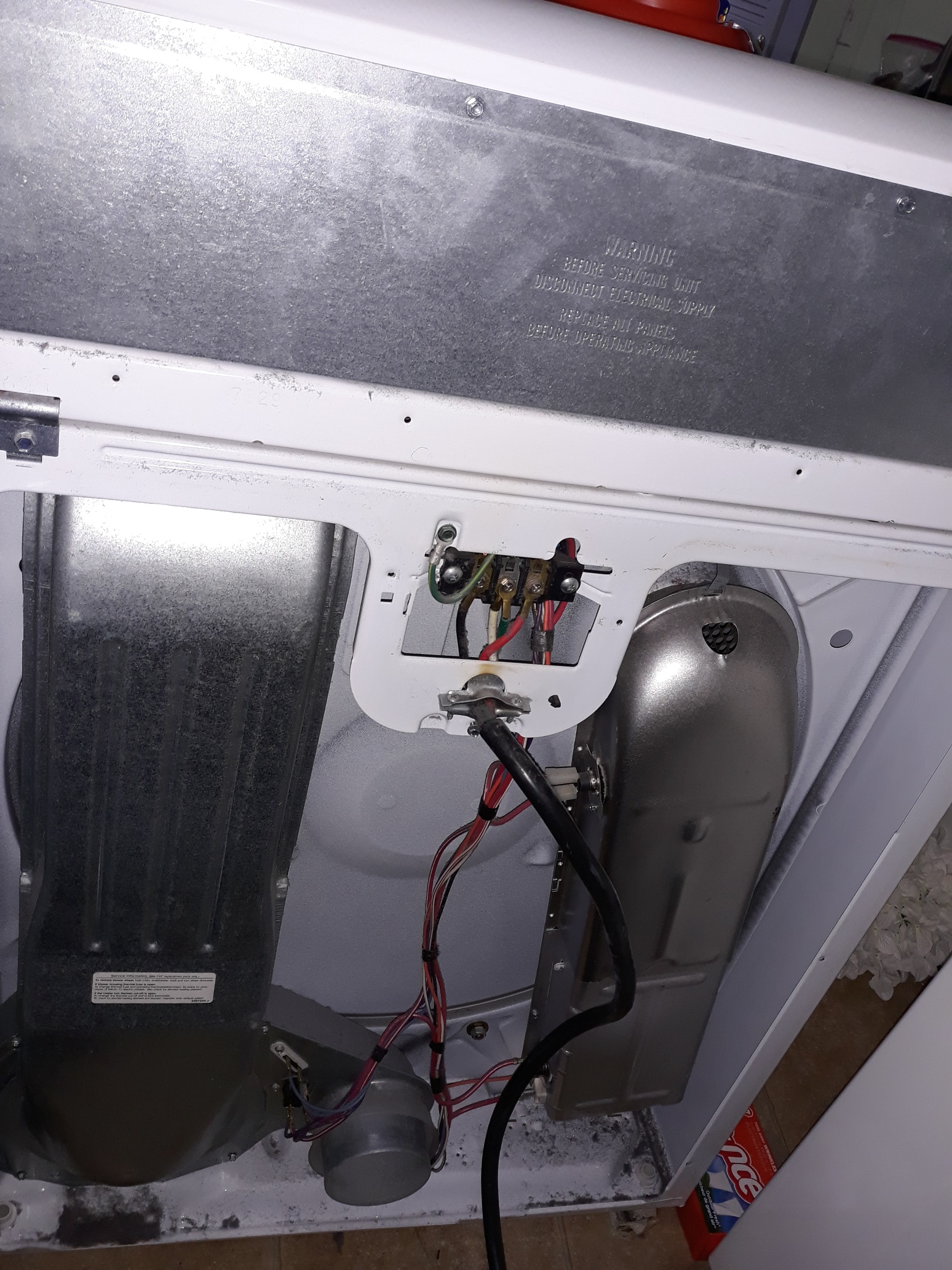 appliance repair dryer repair required replacement of the heating element assembly due to an open coil circuit milton ln oxford fl 34484