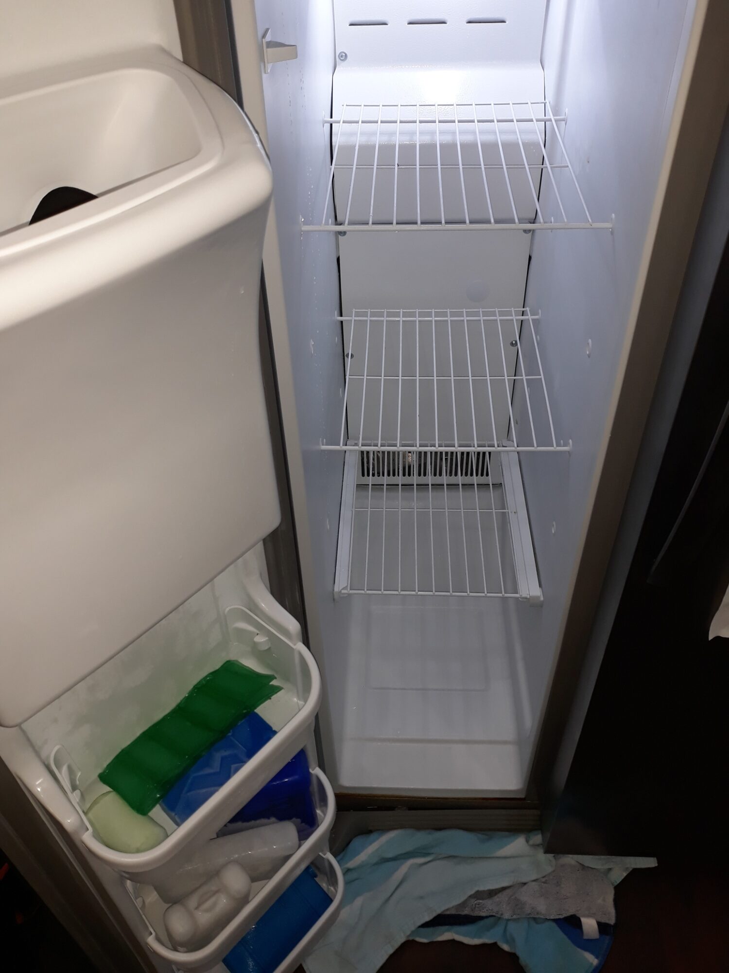 appliance repair refrigerator repair repair required manually defrosting and removing the ice accumulation livingston st baldwin fl 32234