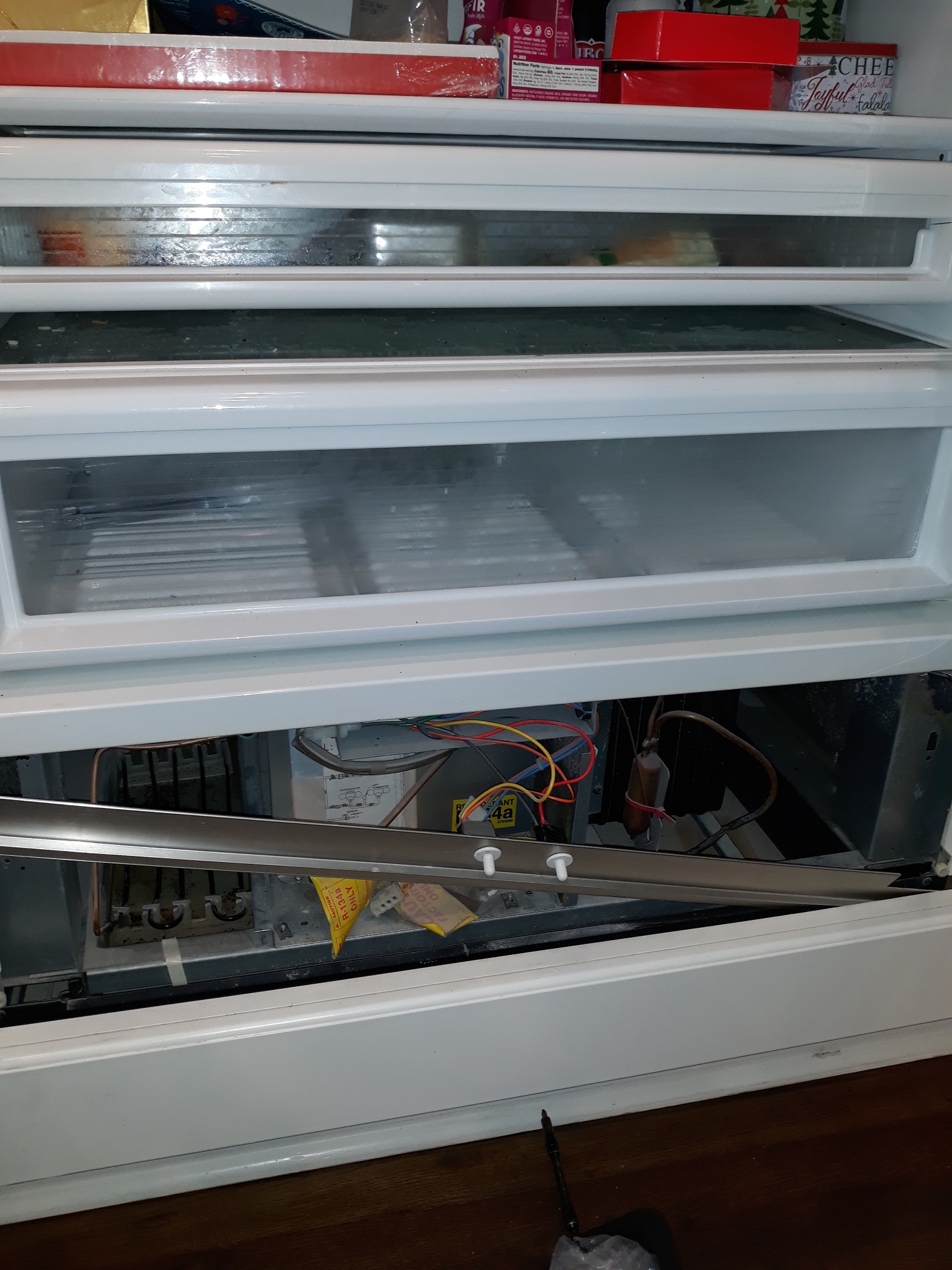 appliance repair refrigerator repair repaired by replacement of the broken fan motor switch southeast 168th kittredge loop the villages fl 32162