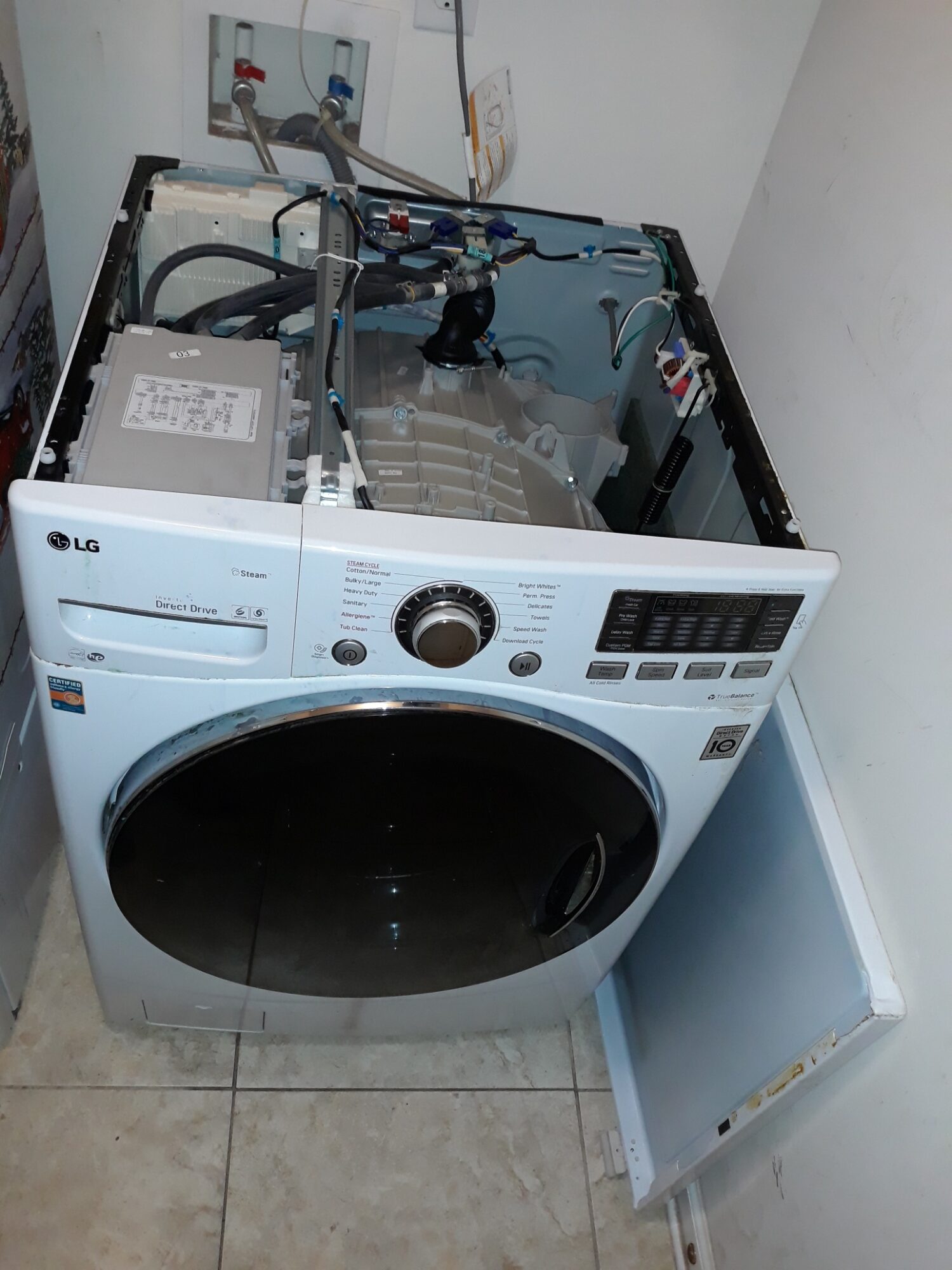 appliance repair washing machine repair require replacement of the drive motor assembly and main control board pearl st mascotte fl 34753